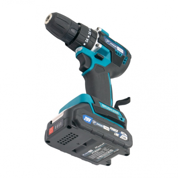 МОЩНЫЙ АККУМУЛЯТОРНЫЙ ШУРУПОВЕРТ PROFI-TEC PCD4020BL POWERLINE: С АКБ 2 ШТ-20V Х 2.0 AH + ЗП, 40 НМ - 4