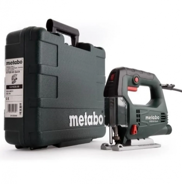 ПРОФЕСІЙНИЙ ЕЛЕКТРИЧНИЙ ЛОБЗИК ПО ДЕРЕВУ В КЕЙСІ METABO STEB 65 QUICK  - 4