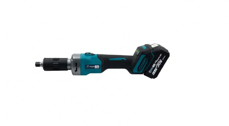 АККУМУЛЯТОРНАЯ ПРЯМАЯ ШЛИФМАШИНА PROFI-TEC PDG36BL POWERLINE : С АКБ 36V 2 ШТ ПО 5.0 AH+ЗУ - 3