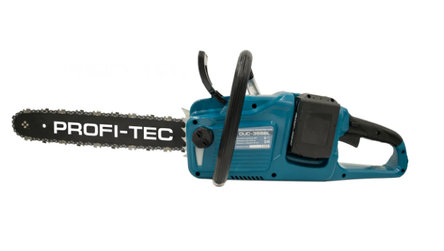 Акумуляторна ланцюгова пилка PROFI-TEC DUC355BL POWERLine: з АКБ 36V 2 х 5.0 Aч + ЗУ, шина 40 см - 1