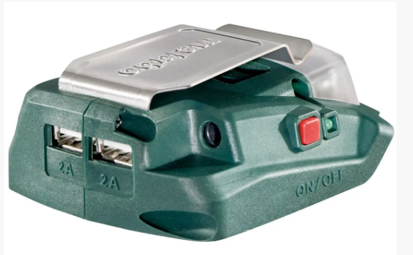Силовий адаптер + ліхтарик для акумуляторних блоків Metabo PA 14.4 - 18 LED-USB  - 1