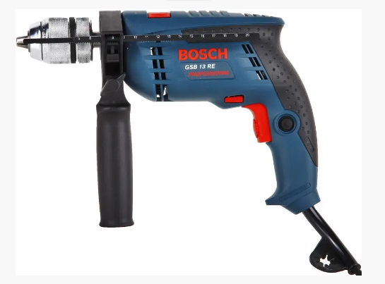ПРОФЕСІЙНА ДРИЛЬ ЕЛЕКТРИЧНА УДАРНА (ЕЛЕКТРОДРИЛЬ) BOSCH GSB 13 RE БЗП : 600 ВТ, 1.5-13ММ СВЕРЛО, 1.8 КГ 0601217100 - 3