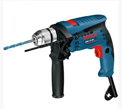 ПРОФЕСІЙНА ДРИЛЬ ЕЛЕКТРИЧНА УДАРНА (ЕЛЕКТРОДРИЛЬ) BOSCH GSB 13 RE БЗП : 600 ВТ, 1.5-13ММ СВЕРЛО, 1.8 КГ 0601217100 - BOSCH GSB 13 RE БЗП : 600 ВТ,