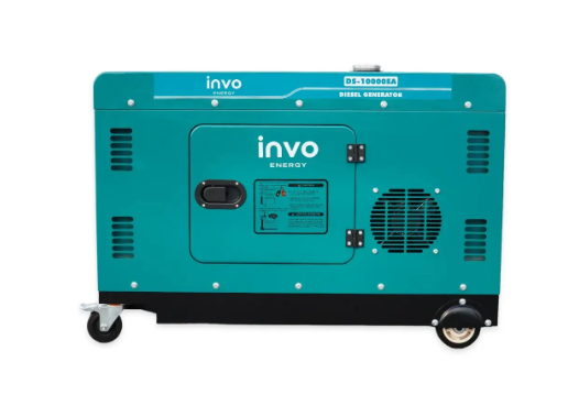 Дизельный генератор INVO DS-10000EA в кожухе, 9/10кВт, 230В - 1