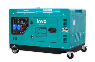 Дизельный генератор INVO DS-10000EA в кожухе, 9/10кВт, 230В - 3