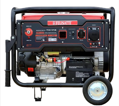 Генератор бензиновий Felisatti ГБГ-9500ЕД/F99501 Ном.пот.7Квт 25л.електрозапуск.дистанц.запуск - 2